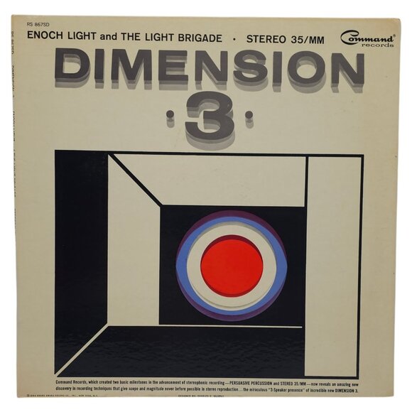Enoch Light and the Light Brigade Dimension 3 Record Album 1964 Vinyl LP - Picture 1 of 5